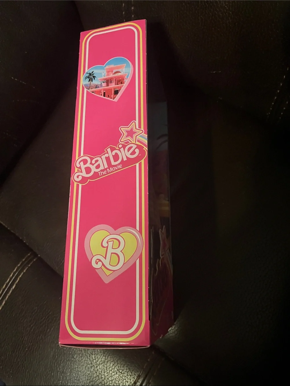 NIB Barbie The Movie -Pink Gingham Dress Doll with Pearl Necklace